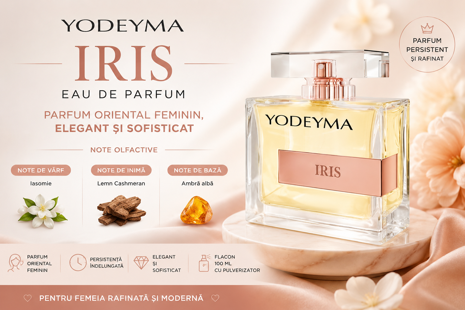 Yodeyma Iris Eau de parfum femei, 100 ml