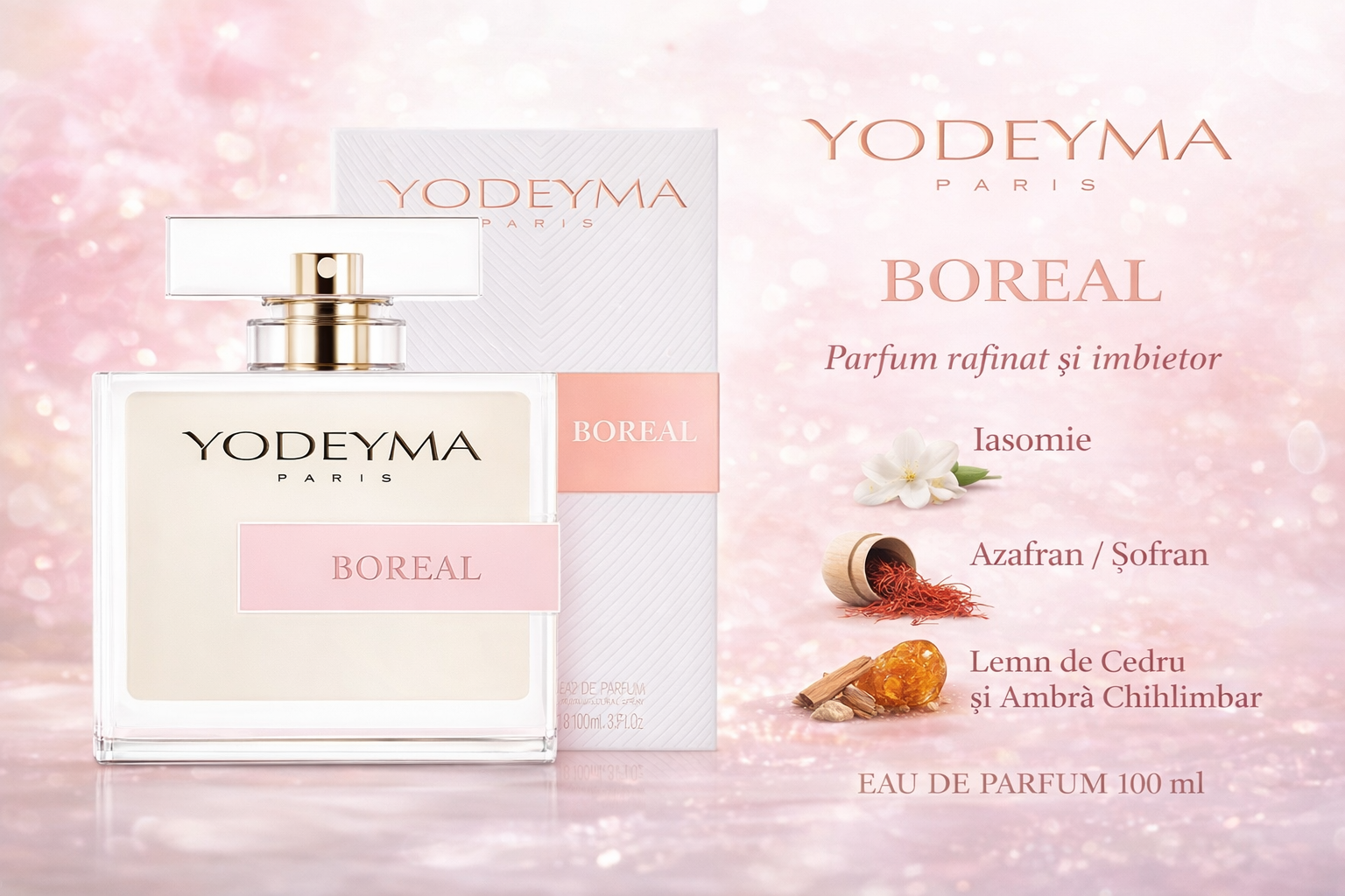 Yodeyma Boreal Eau de Parfum femei, 100 ml, Niche collection